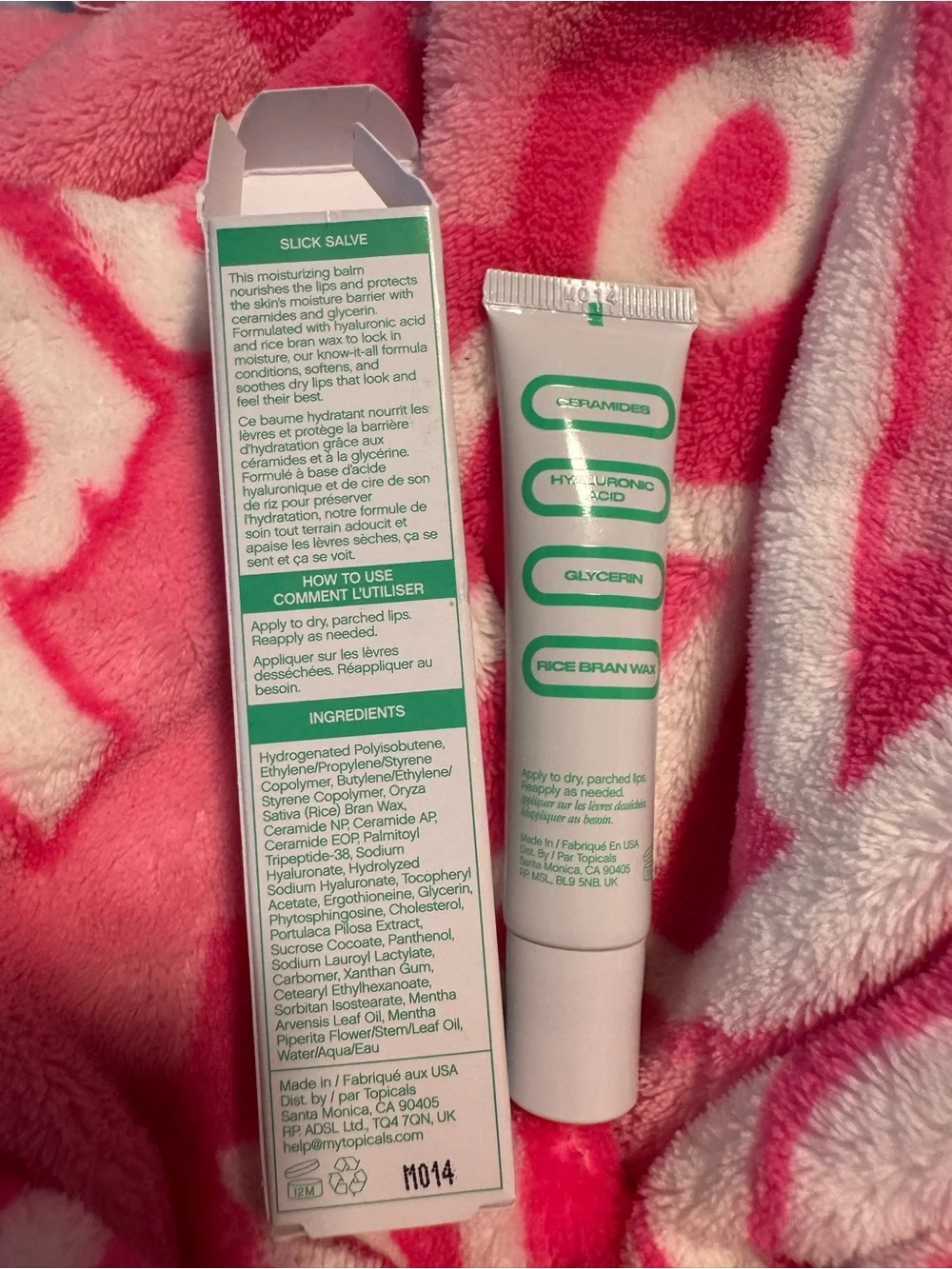 Topicals Slick Salve Mint Lip Balm New in box